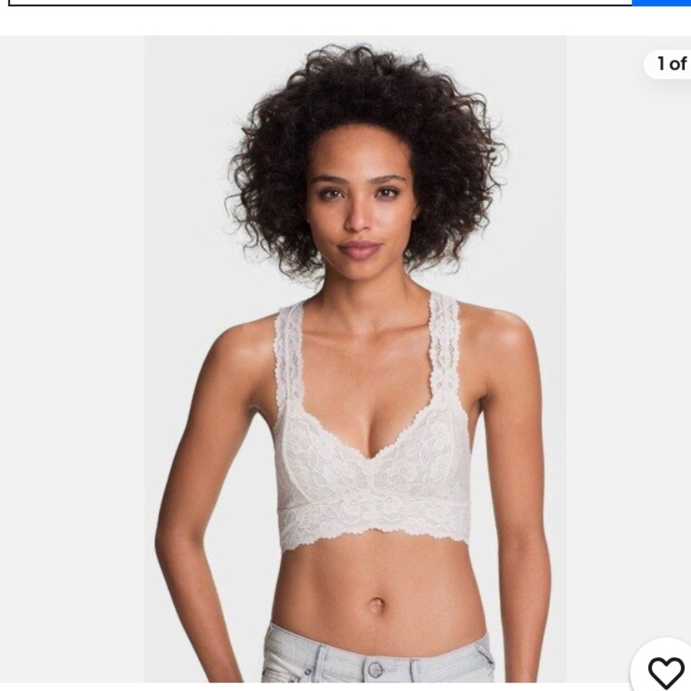 Free People Galloon Lace Racerback Bralettte + Black Bralette